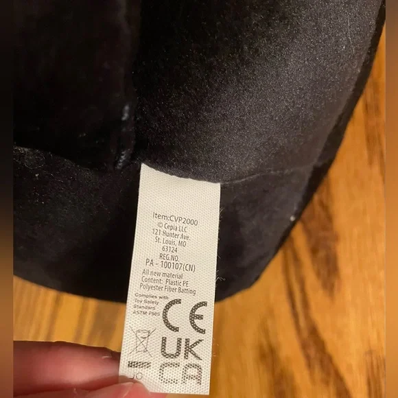 Cats VS Pickles Black Skelecat Skeleton Cat 9” Stuffed Animal Plush Beanbag #037 - Picture 9 of 10